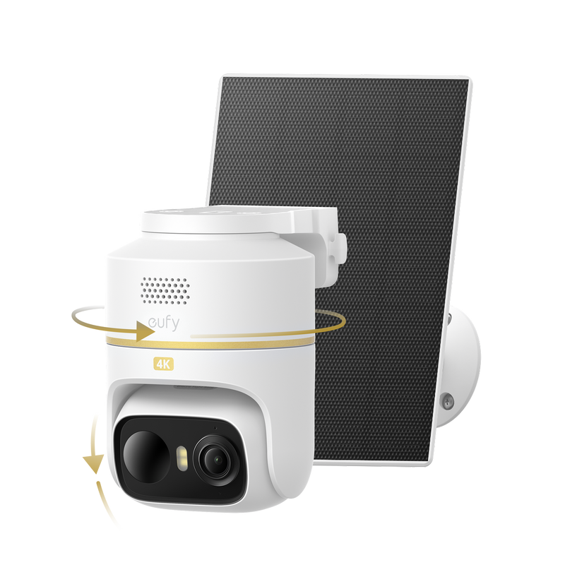eufyCam C37 4K Smart Security Camera CCTV with Solar Panel