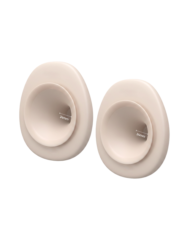 eufy 24 mm Double-Sealed Flange (2-Pack) for Breast Pump E20/S1/S1 Pro