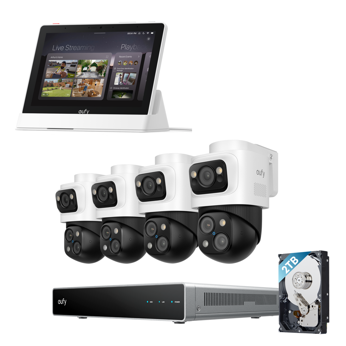 eufy PoE NVR Security System S4 Max + display