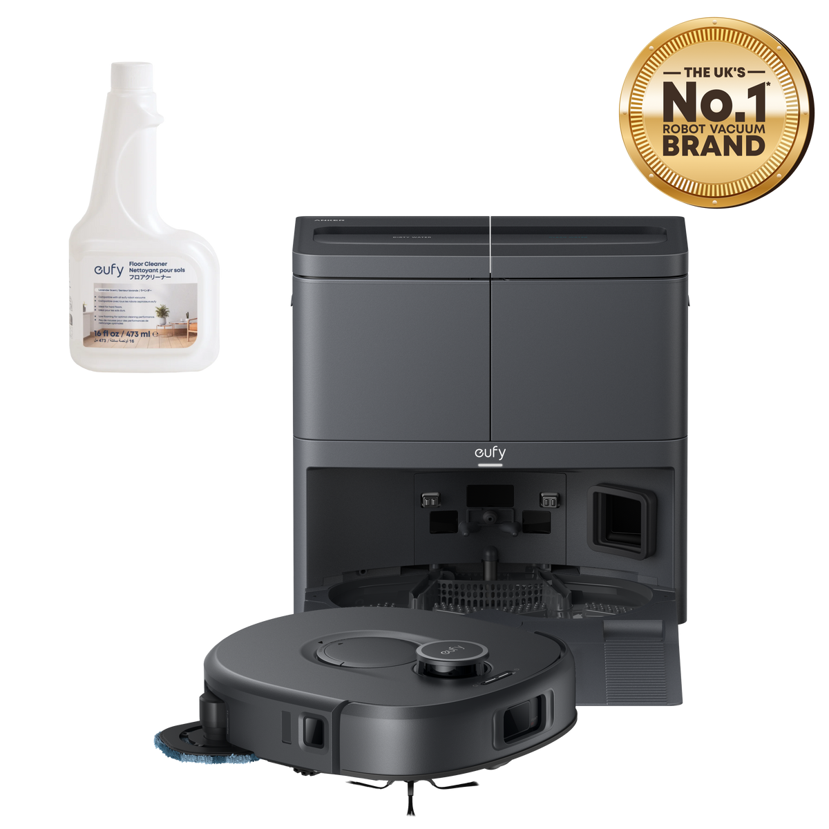 Anker eufy C30 Edge Robot Vacuum and Mop Combo with 1 Floor Cleaning Solution