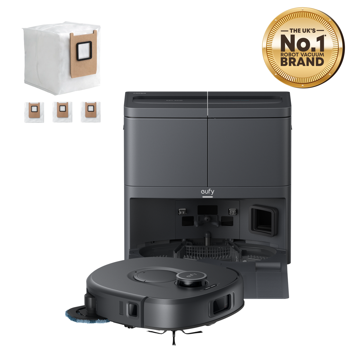 Anker eufy C30 Edge Robot Vacuum and Mop Combo with 3 Dust Bags