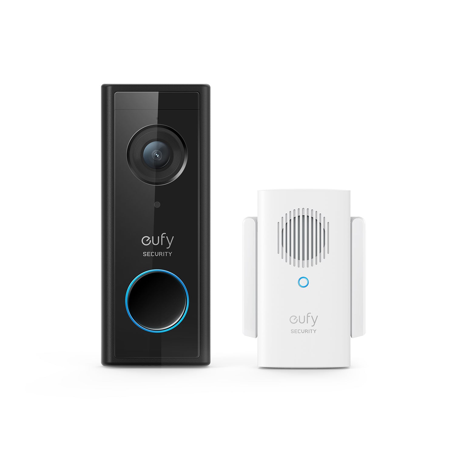 eufy Security Video Doorbell 2K, Battery and Wired, w/Chime Wireless Wi-Fi  Compatible Smart Video Doorbell in Black in the Video Doorbells department  at